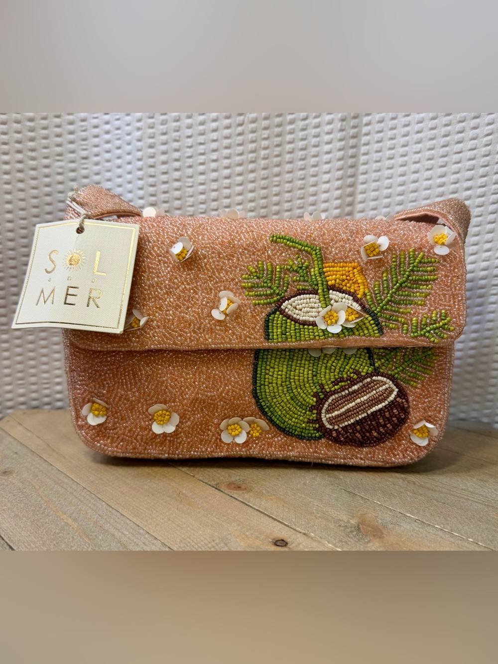 Viral Beaded Tropical Coconut Bag!!